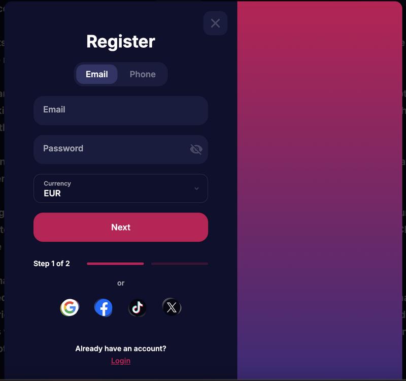 Anmeldelse af NV Casino-websted